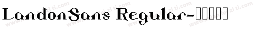 LandonSans Regular字体转换